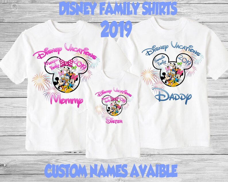 etsy disney family shirts