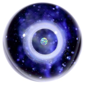 44mm Galaxy Glass Marble, Opal Space Glass Sphere, Cosmic glass decoration, Unique Gift