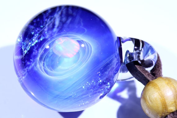 Galaxy glass pendant deals