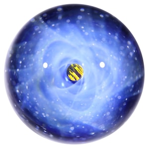 34mm Mini Galaxy Glass Marble, Opal Space Glass Sphere, Cosmic glass decoration, Unique Gift
