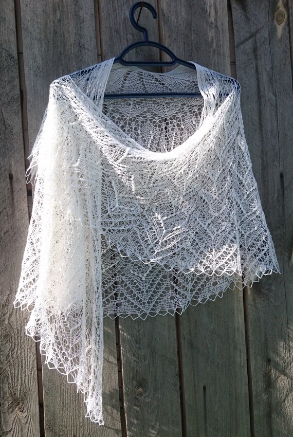 white lace shawls