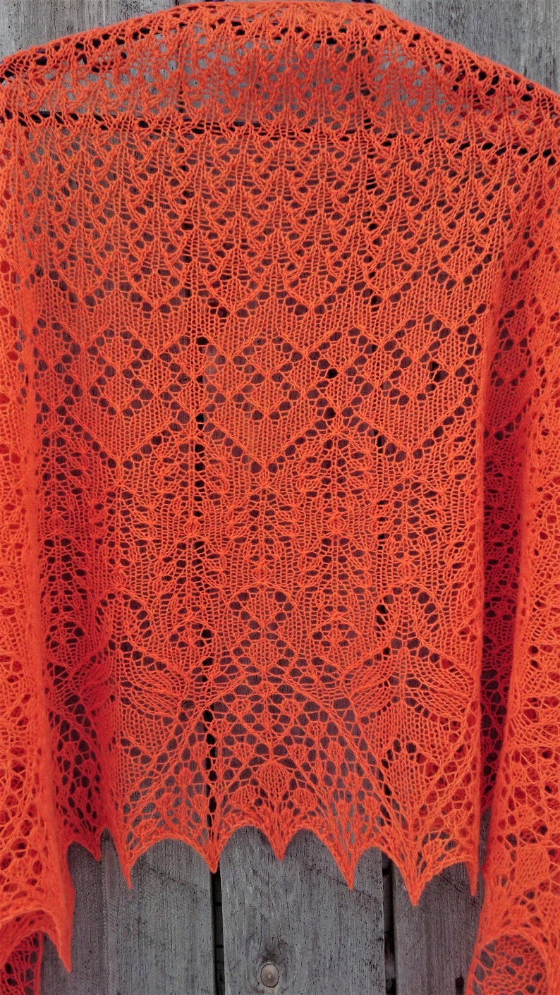 Knitted Lace Shawl Lace Wool Wrap Knitted Wool Shawl Etsy