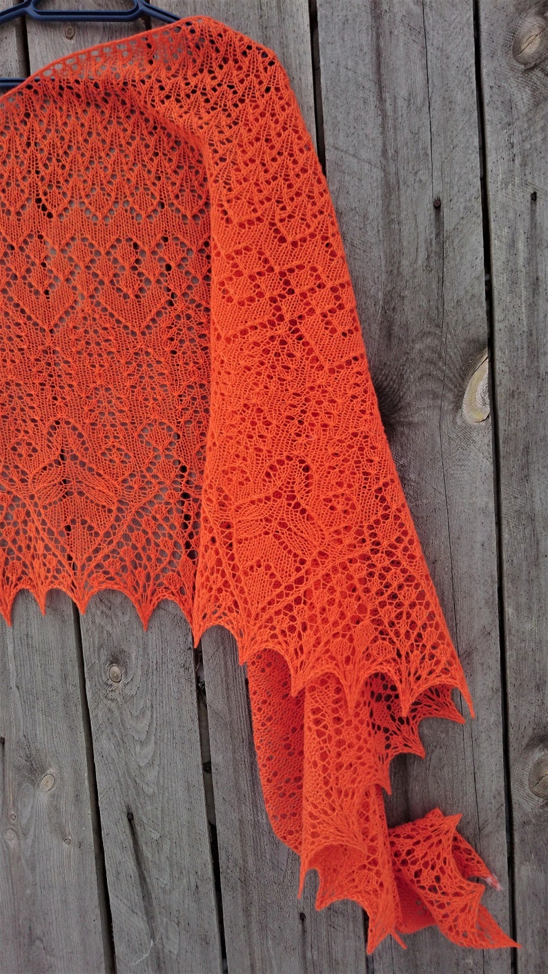 Knitted Lace Shawl Lace Wool Wrap Knitted Wool Shawl Etsy