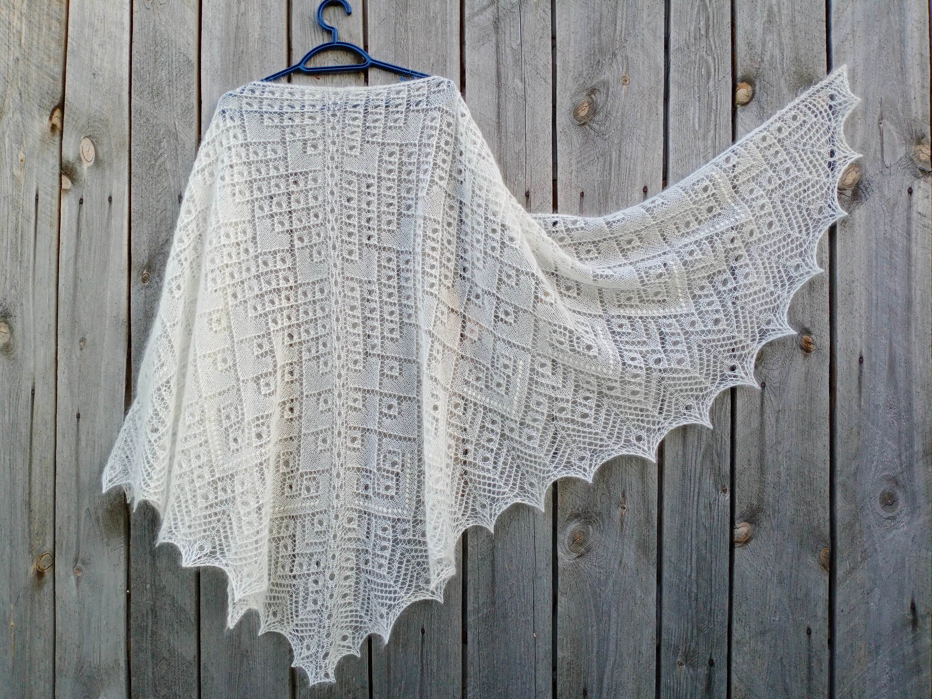 knitted cape shawl
