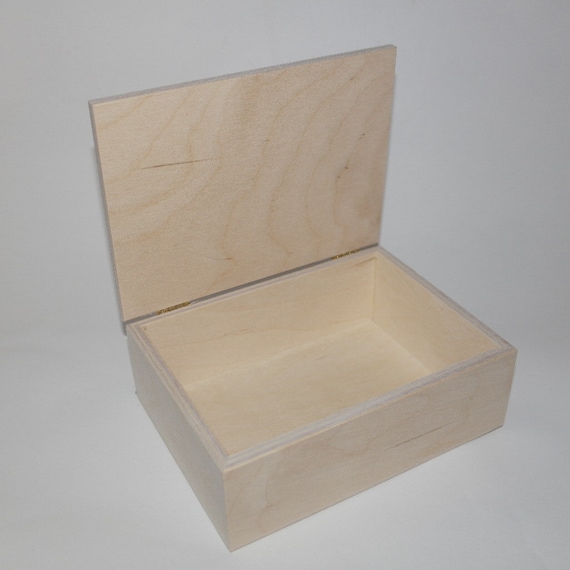Creative Deco Quadrato Scatola in Legno con Coperchio | 16 x 16 x 16 cm