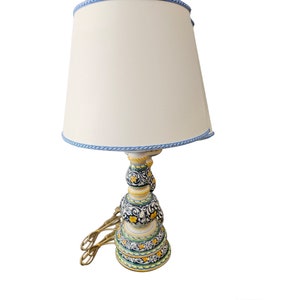 Castelli ceramic lamp with Ornato design