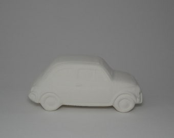 Model fiat 500 in white terracotta cm 15