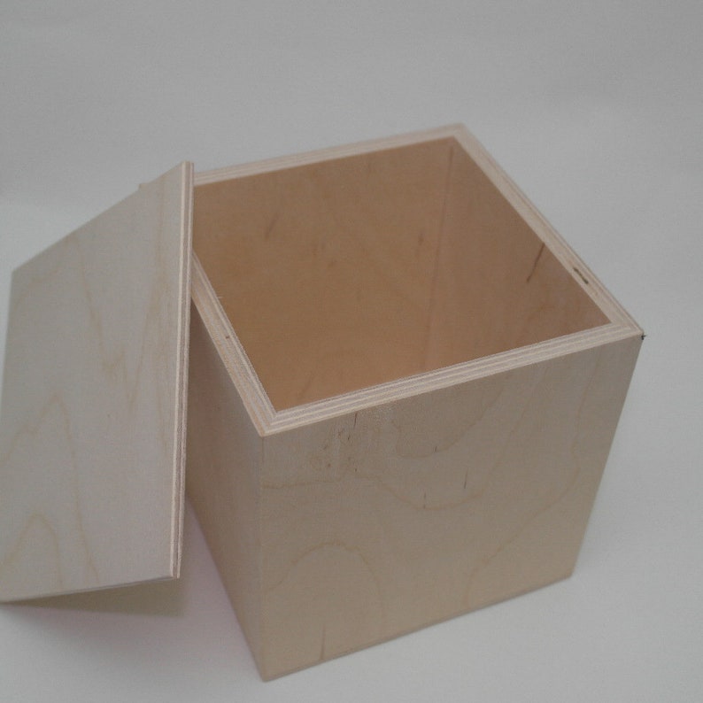 Craft Wood Box External Size Cm 15x15x14 Etsy