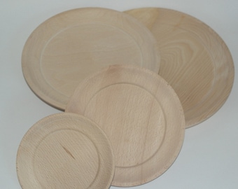Unfinished wood on sale plates wholesale