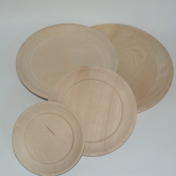 Unfinished wood plates wholesale discount