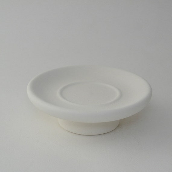 Round Soap Dish In White Terracotta Cm 12 Round Soap Dish In White Terracotta Cm, Round Soap Dish