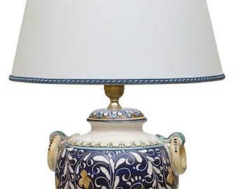 Ceramic lamp by Castelli design Ornato cm 58