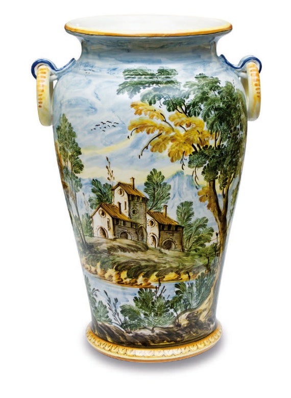 Ceramic Umbrella Vase by Castelli Hand Painted - Etsy Australia