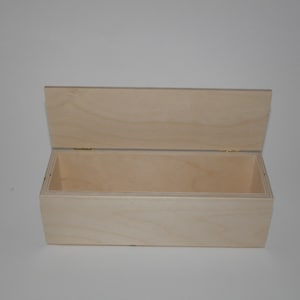 Caja de madera rectangular 24x9x8