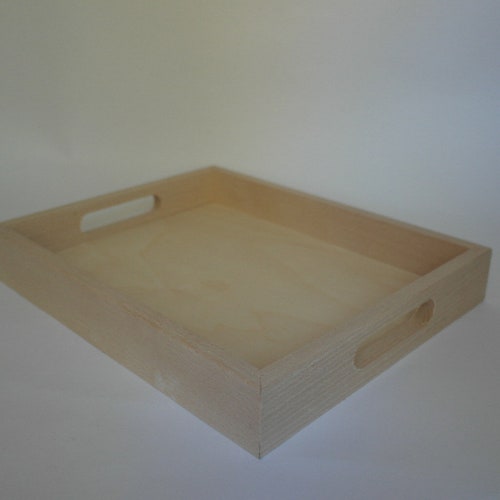 Personalized Wooden Tray Minimalistic Tray Rustic Wood Tray Etsy