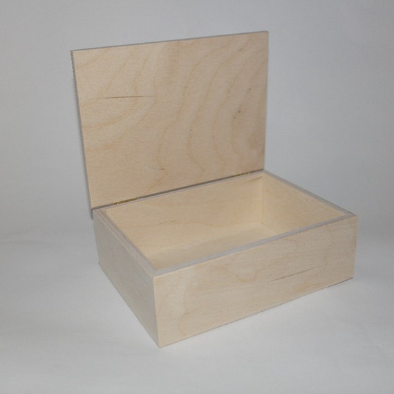 Scatola in legno con coperchio cm 14 x 19 x 6,5