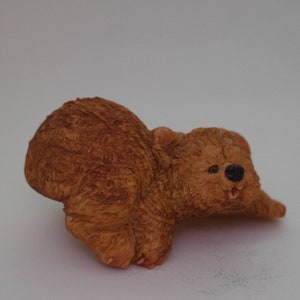 Bear favor idea in hand-colored resin 12.5x7 cm