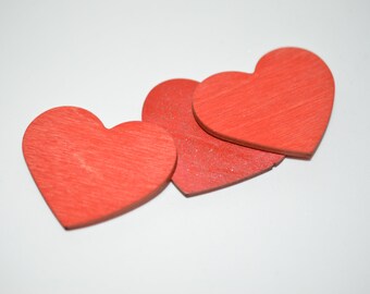 Handcrafted wooden heart shape