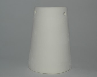 Tegola in terracotta bianca da decorare cm 30