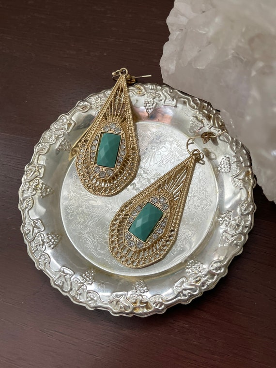 Antique Costume Earrings - image 2