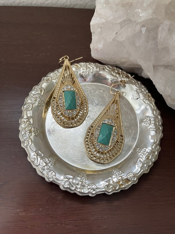 Antique Costume Earrings - image 1