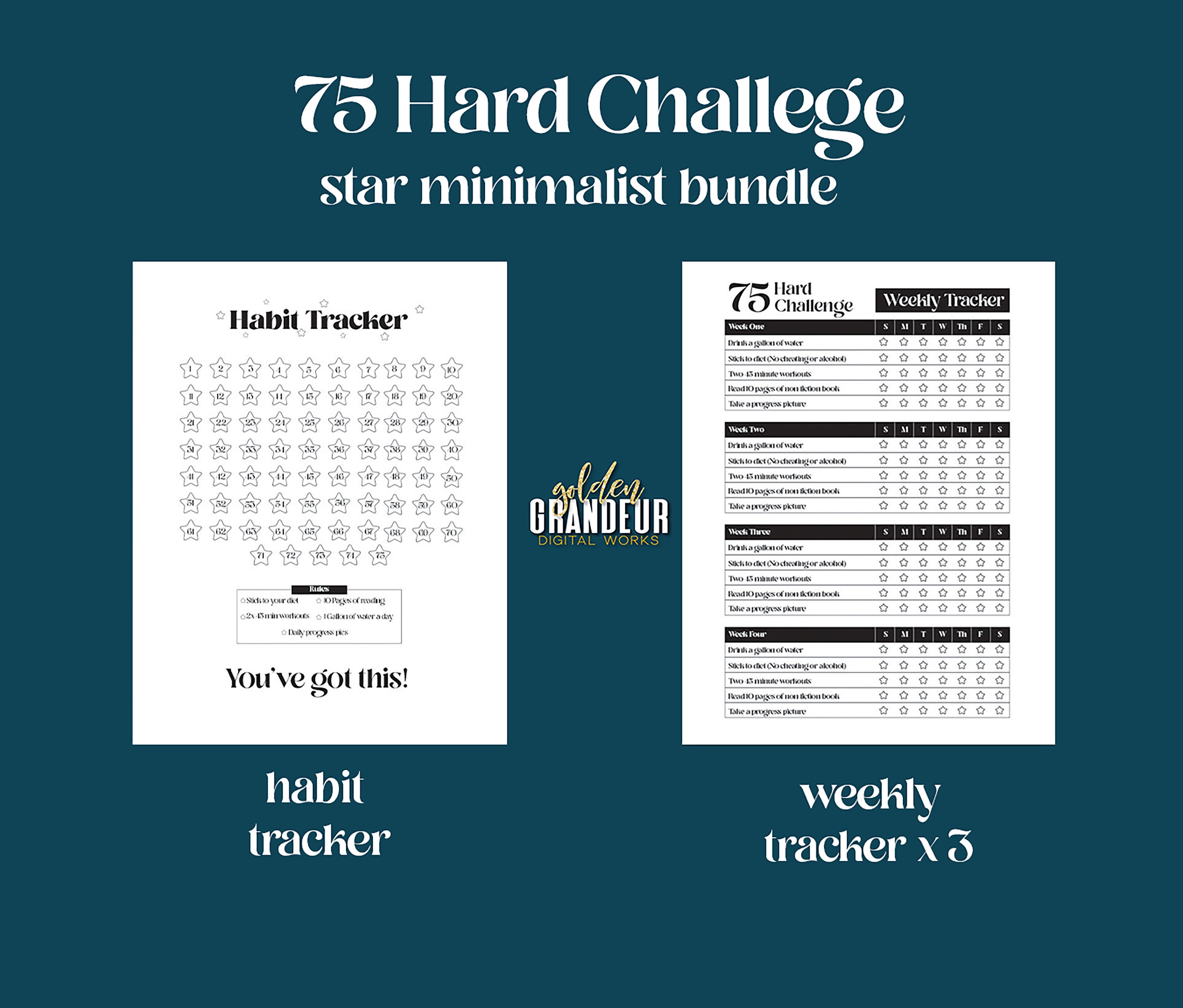 Free Printable 75 Hard Challenge Pdf
