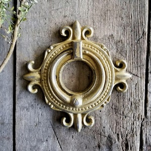 Metal Door Knocker, Front Door Decor, Cottage Decor, Cast Iron Knocker, Door Art