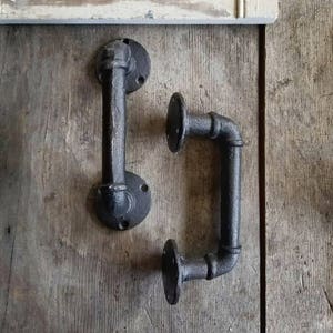 Industrial Pipe Handle, Pull Handle, Utitility Hardware, Industrial Decor