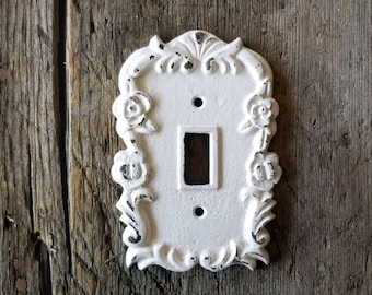 Shabby Chic, Light Switch Cover, Switchplates, Light Switch Cover, Wall Plate, Lighting Decor, Metal Home Decor