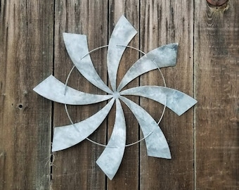 Full Windmill Wall Decor, Windmill Wall Art, 35" Windmill Head, Rustic Home Decor, Farmhouse Decor, Windmill Head
