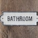 Iron Bathroom Sign, Retro Home Decor, Bathroom Decor, Restroom Sign - Etsy