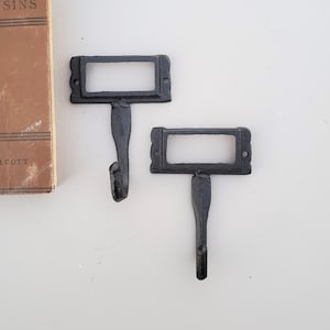 Small Label Hooks, Small Wall Hooks, Vintage Style Coat Hooks, Bathroom Hooks, Coat Hooks