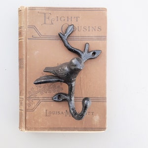 Bird on a Branch Hook, Small Wall Hooks, Bird Hooks, Vintage Style Coat Hooks, Bathroom Hooks, Coat Hooks