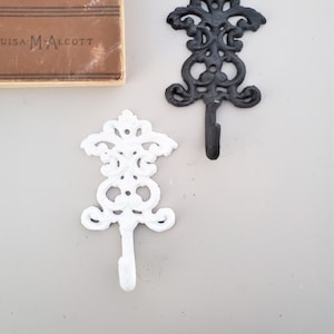 Small Ornate Wall Hooks, Small Wall Hooks, Vintage Style Coat Hooks, Bathroom Hooks, Coat Hooks