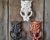 Owl Door Knocker, Cast Iron Door Decoration, Country Decor, Front Door Decor