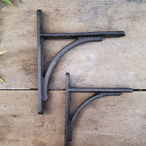 Simple Iron Brackets Shelving Brackets 3 Sizes Shelf Decor Etsy