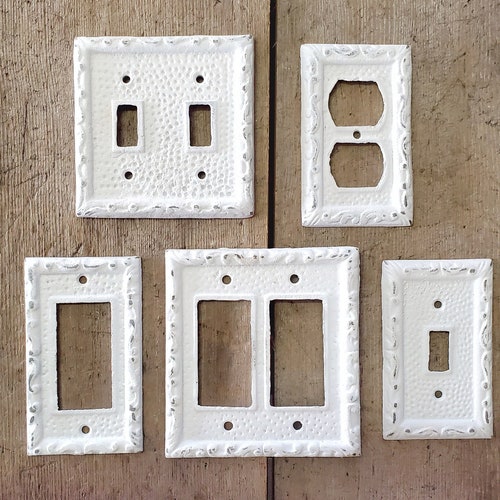 Shabby Chic Switch Plate Covers Light Switchplates Light Etsy