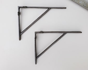 Simple Iron Brackets, Shelving Brackets, 2 Sizes, Shelf Decor, Farmhouse Decor, Sold Individually
