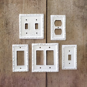 Shabby Chic, Switch Plate Covers, Light Switchplates, Light Switch Covers, Duplex Outlet, Double Rocker