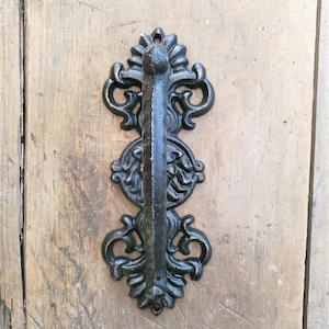 Lion Handle, Heavy Duty Door Pull, Gate Handle, Pull Handle, Utility Hardware, Industrial Decor