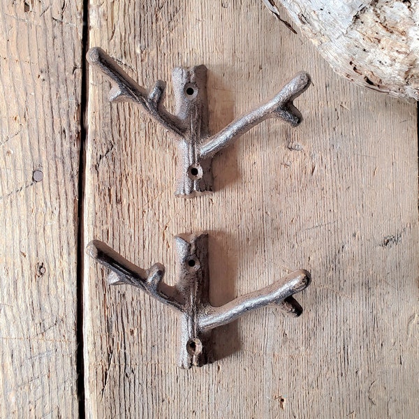 Small Branch Hooks, Outdoor Style, Wall Hooks, Rustic Style Coat Hooks, Bathroom Hooks, Coat Hooks, Sold Individually