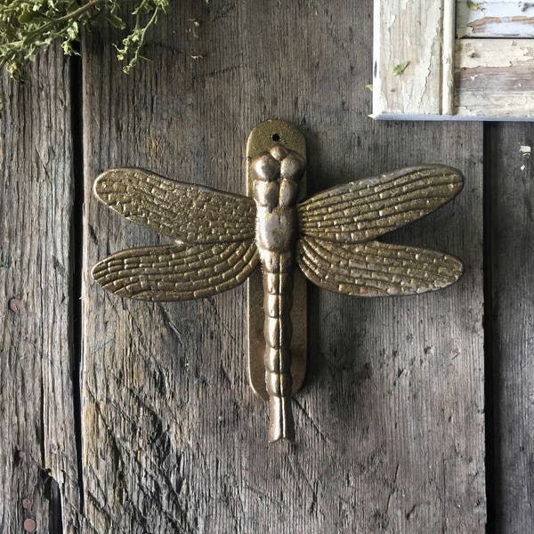 Dragonfly Iron Door Knocker, Iron Door Decoration