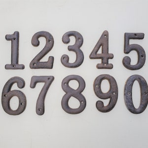 Iron House Numbers, Modern Numbers, Address Numbers, Mid Century Home Decor, Retro Numbers