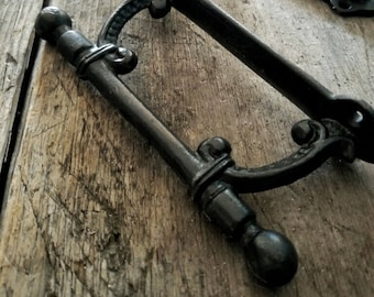 Iron Handle, Pull Handle, Gate Handle, Utitility Hardware, Industrial Decor