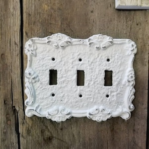 Triple Light Switch Plate, Triple Switch Cover, Switch Plate Cover, Metal Wall Plate, Light Switch Cover