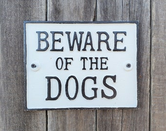 beware of the dog sign screwfix