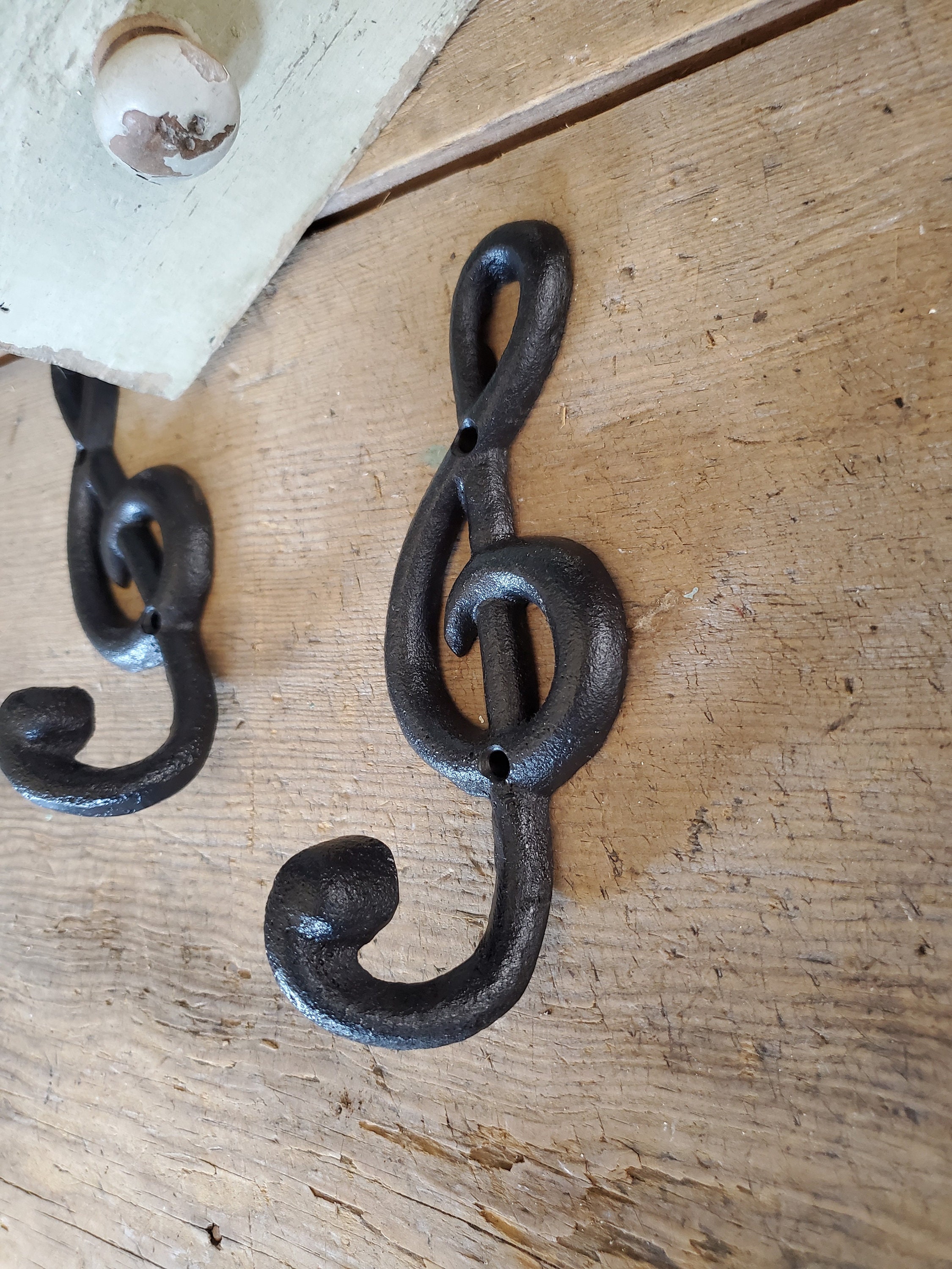 Music Note Hook Music Wall Hook Wall Hook Metal Wall Decor Etsy