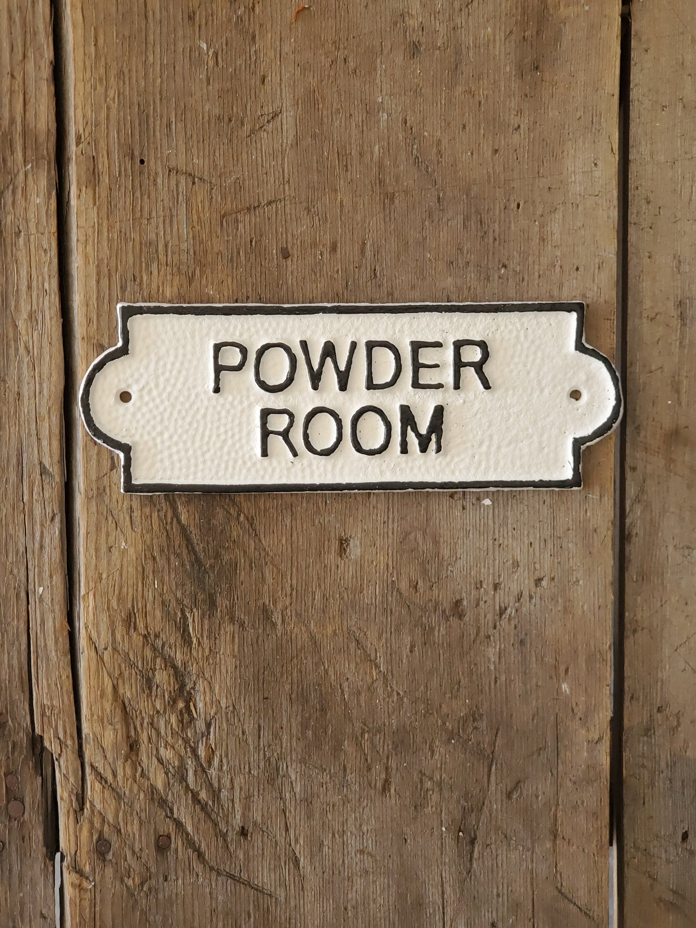 Powder Welcome Signs Powder Room Sign, Iron Bathroom Sign, Retro Home Decor, Bathroom Decor ...