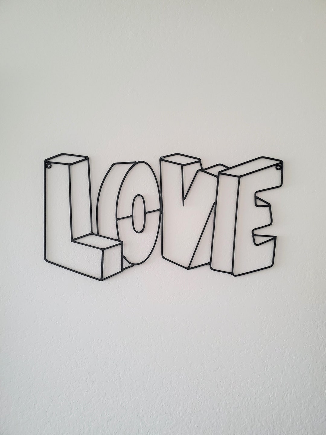 Metal Bold Love Sign, Metal Wall Decor, Love Wall Decor, Wall Art