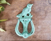Iron Bird Door Knocker, Front Door Decor, Cottage Decor, Cast Iron Knocker, Door Art